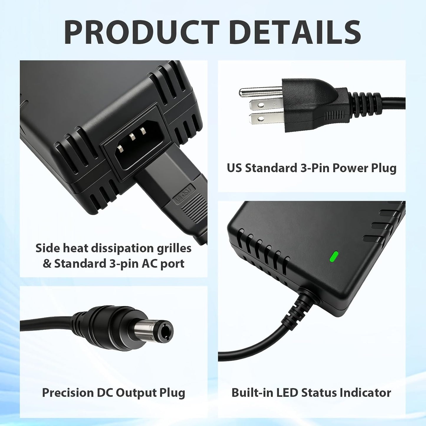 25V AC/DC Power Adapter Charger Compatible with XTOOL D1 Pro, 2W 20W 40W Laser
