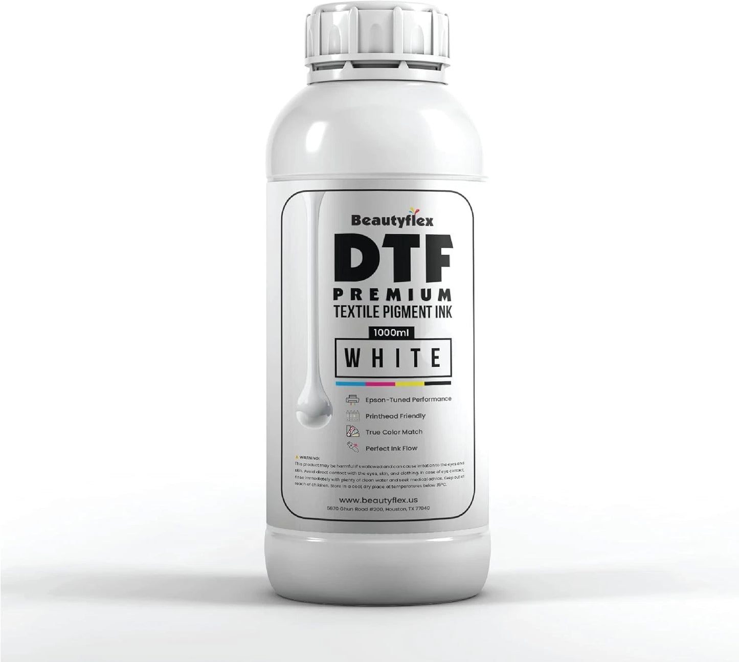 PACKAGE DTF W, C, M, Y, B Ink Powder DTF Transfer Ink for Film Refill Ink 139