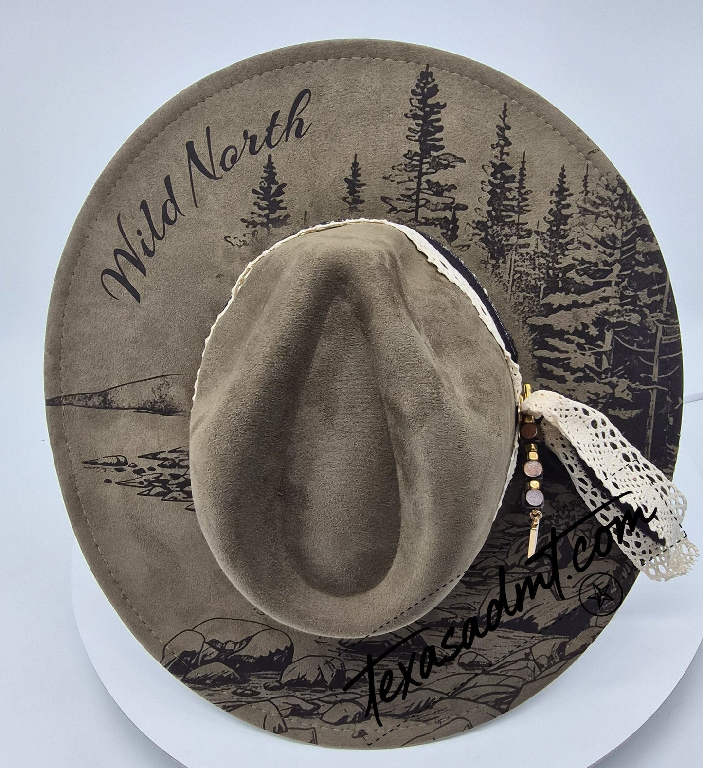 The High Country Wanderer – Custom Engraved Western Hat Wild North