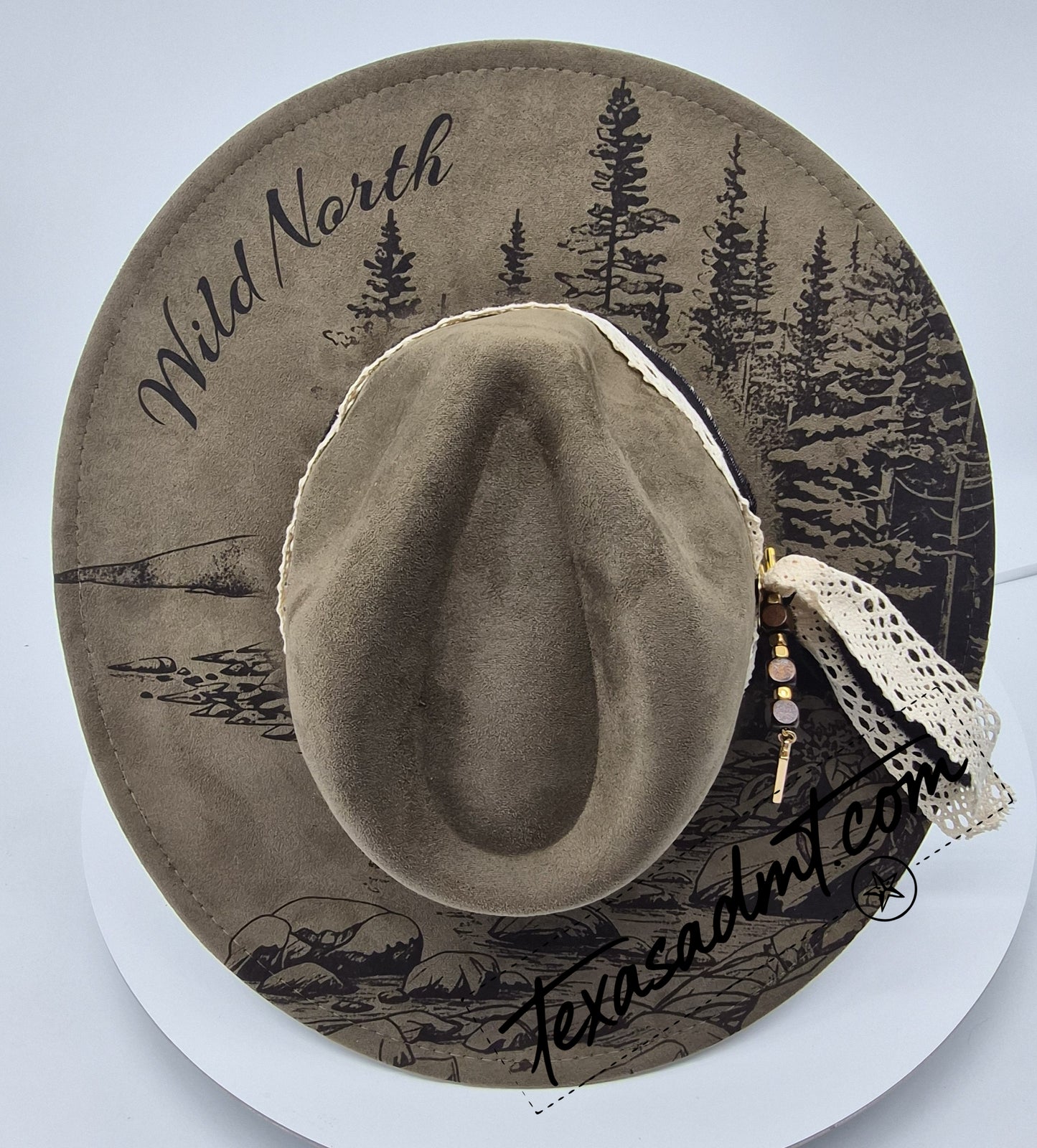 The High Country Wanderer – Custom Engraved Western Hat Wild North