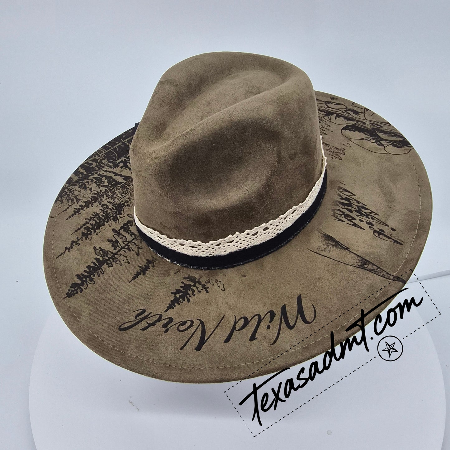 The High Country Wanderer – Custom Engraved Western Hat Wild North