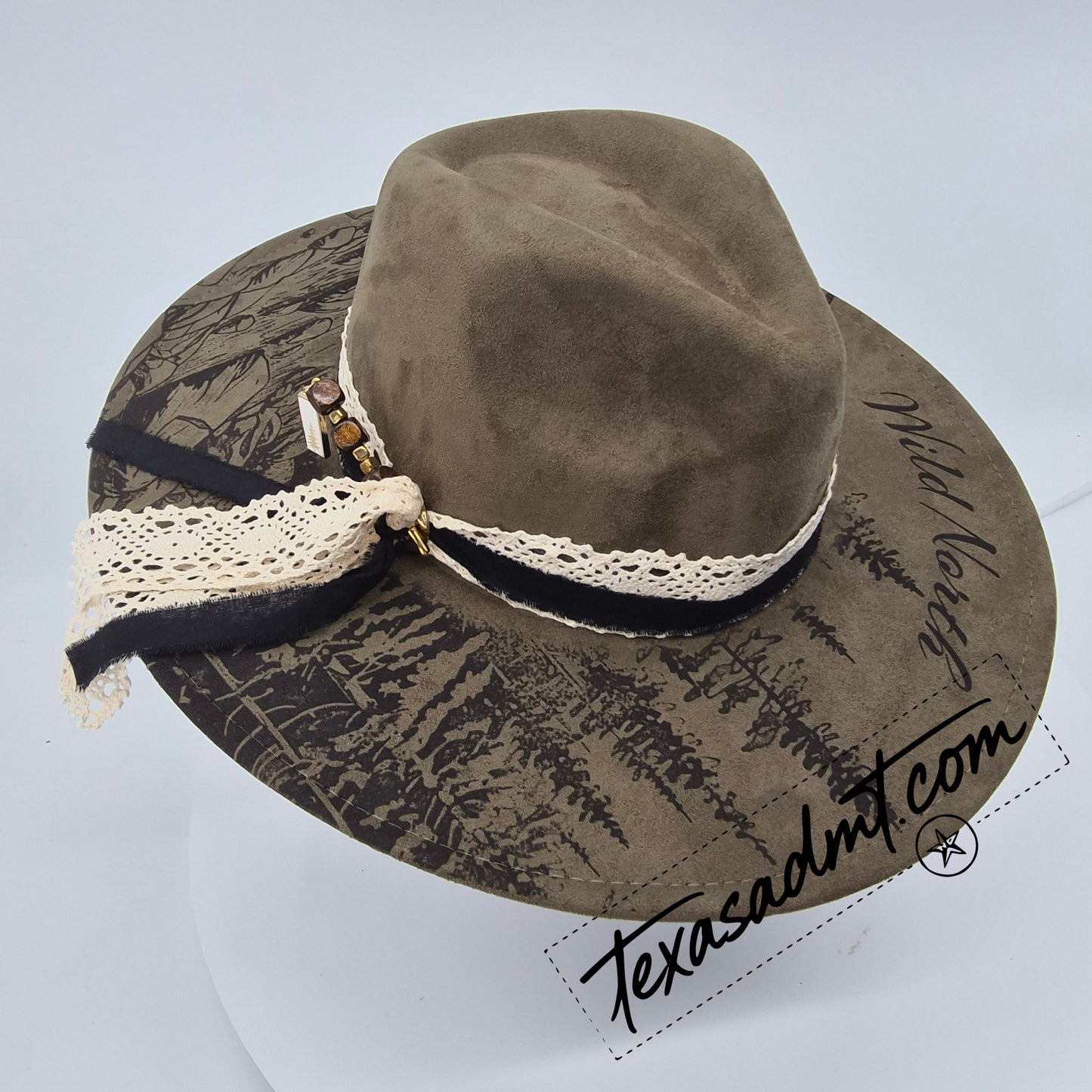 The High Country Wanderer – Custom Engraved Western Hat Wild North
