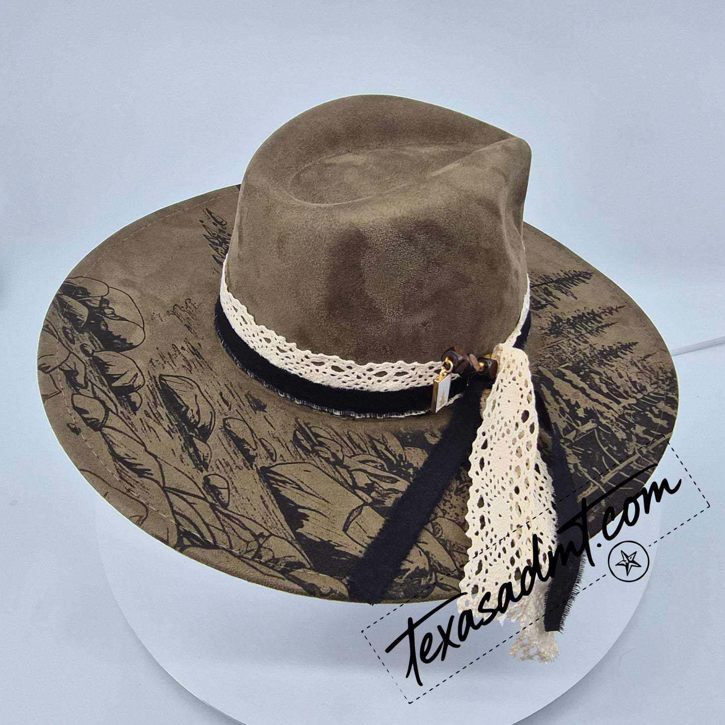 The High Country Wanderer – Custom Engraved Western Hat Wild North