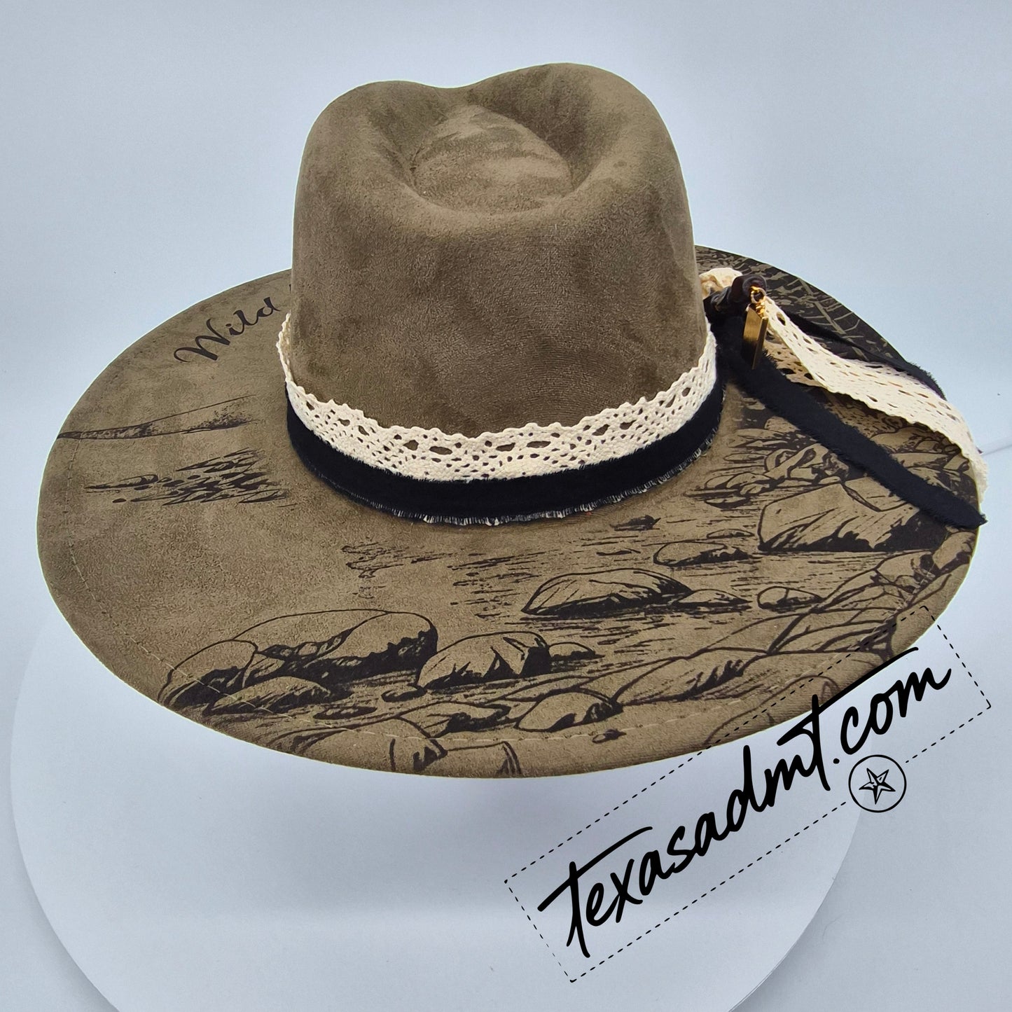The High Country Wanderer – Custom Engraved Western Hat Wild North
