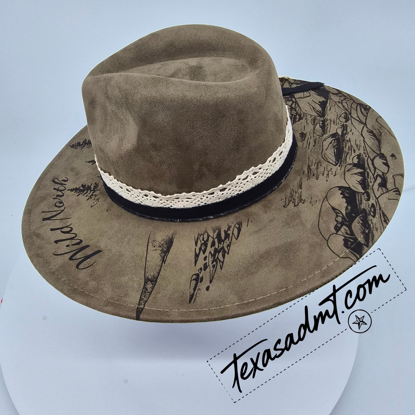 The High Country Wanderer – Custom Engraved Western Hat Wild North
