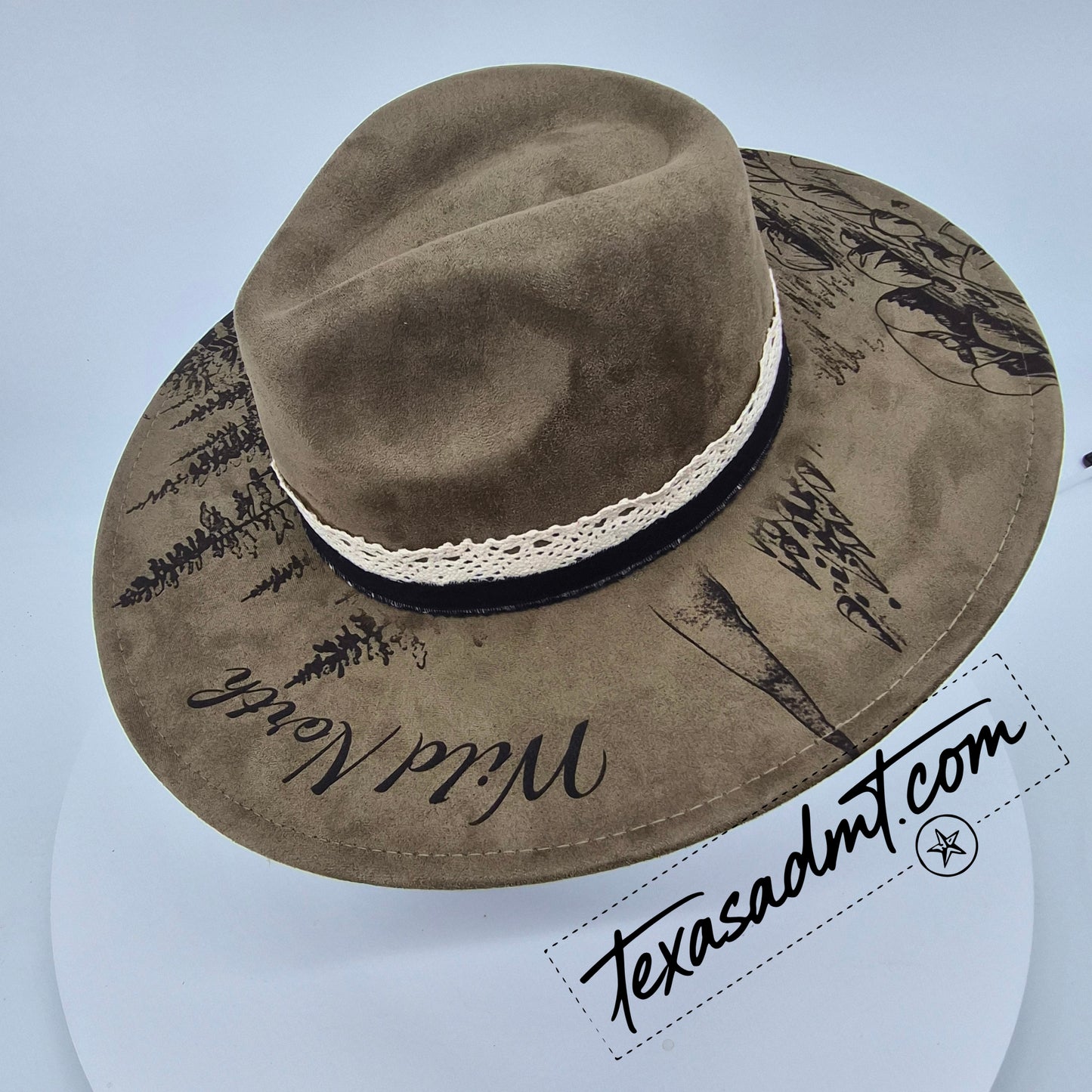 The High Country Wanderer – Custom Engraved Western Hat Wild North