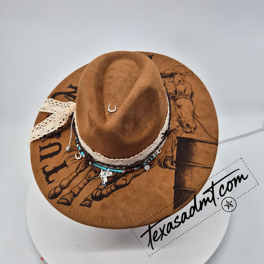 Turn N Burn   – Custom Engraved Western Hat