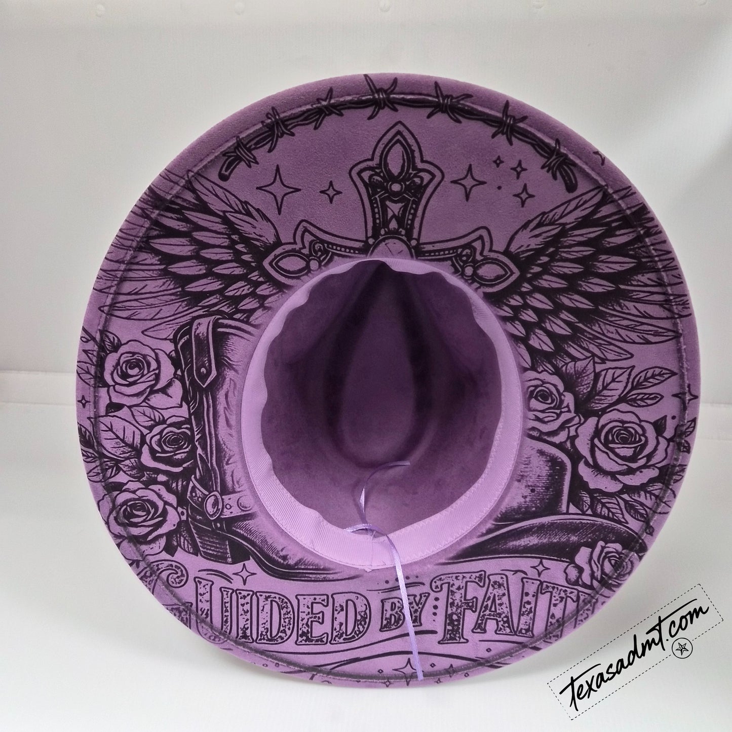 Guide by Faith   – Custom Engraved Western Hat