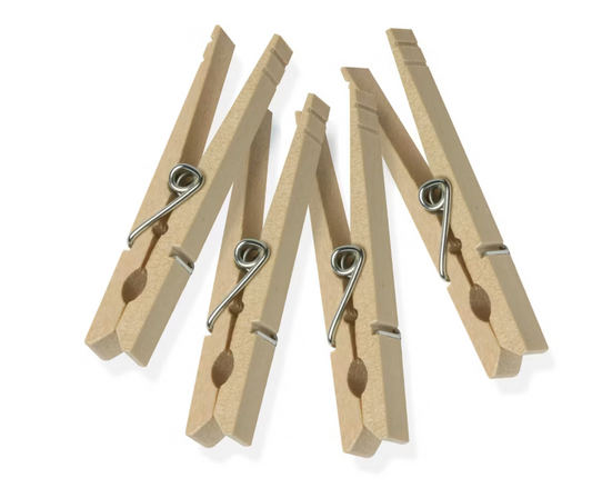 Wooden clothes pins