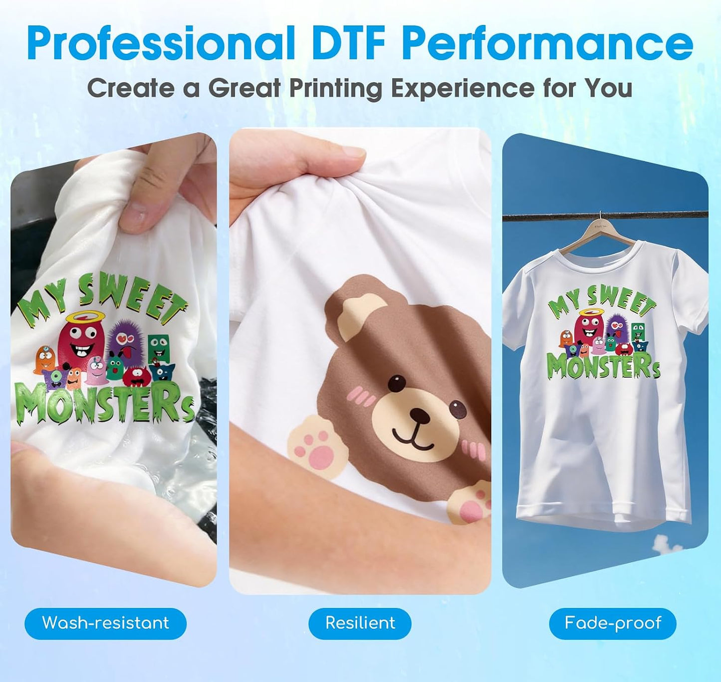 DTF Ink 6000ml Transfer Ink for PET Film Refill Ink 98