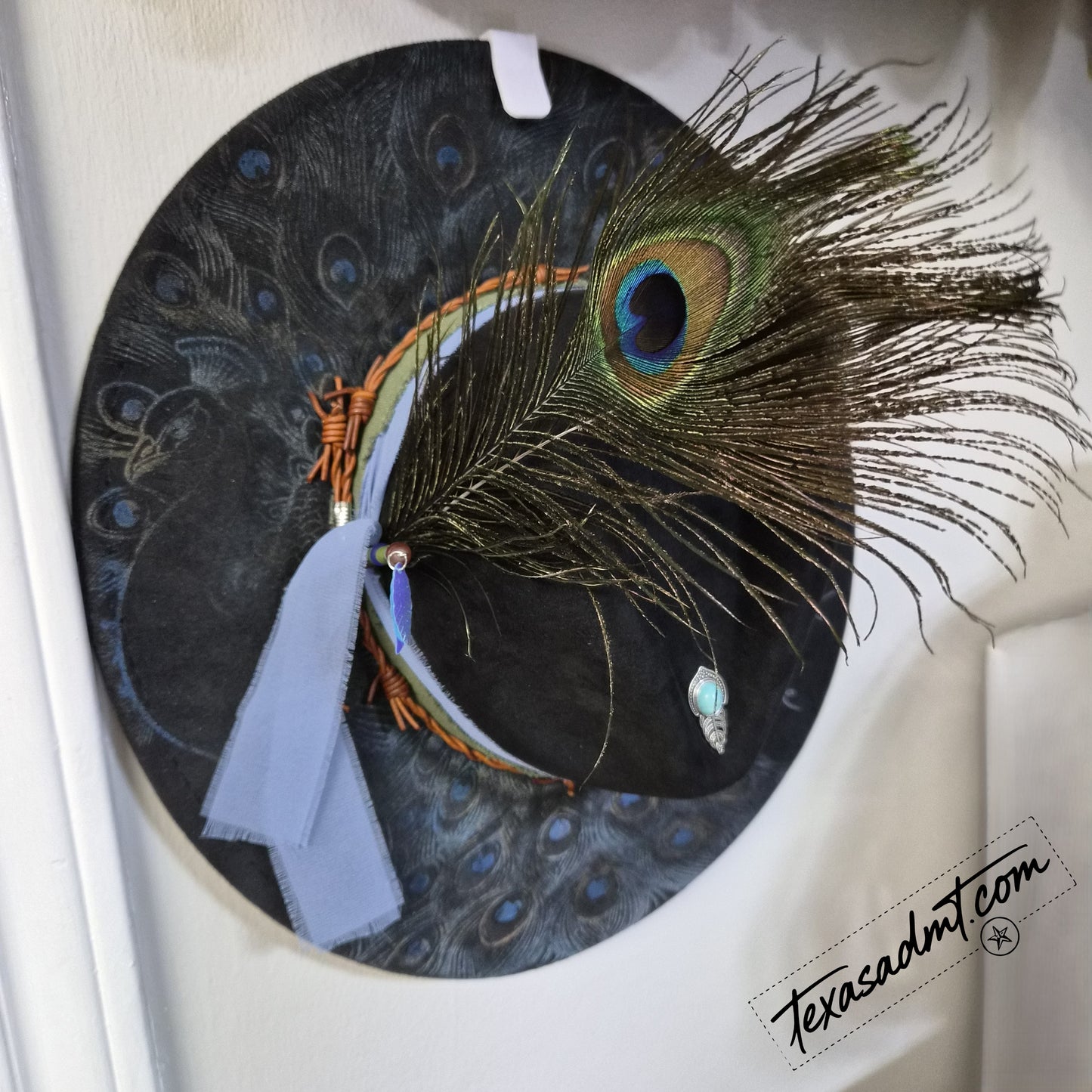 Wild & Free – Peacock Feather Custom Western Hat