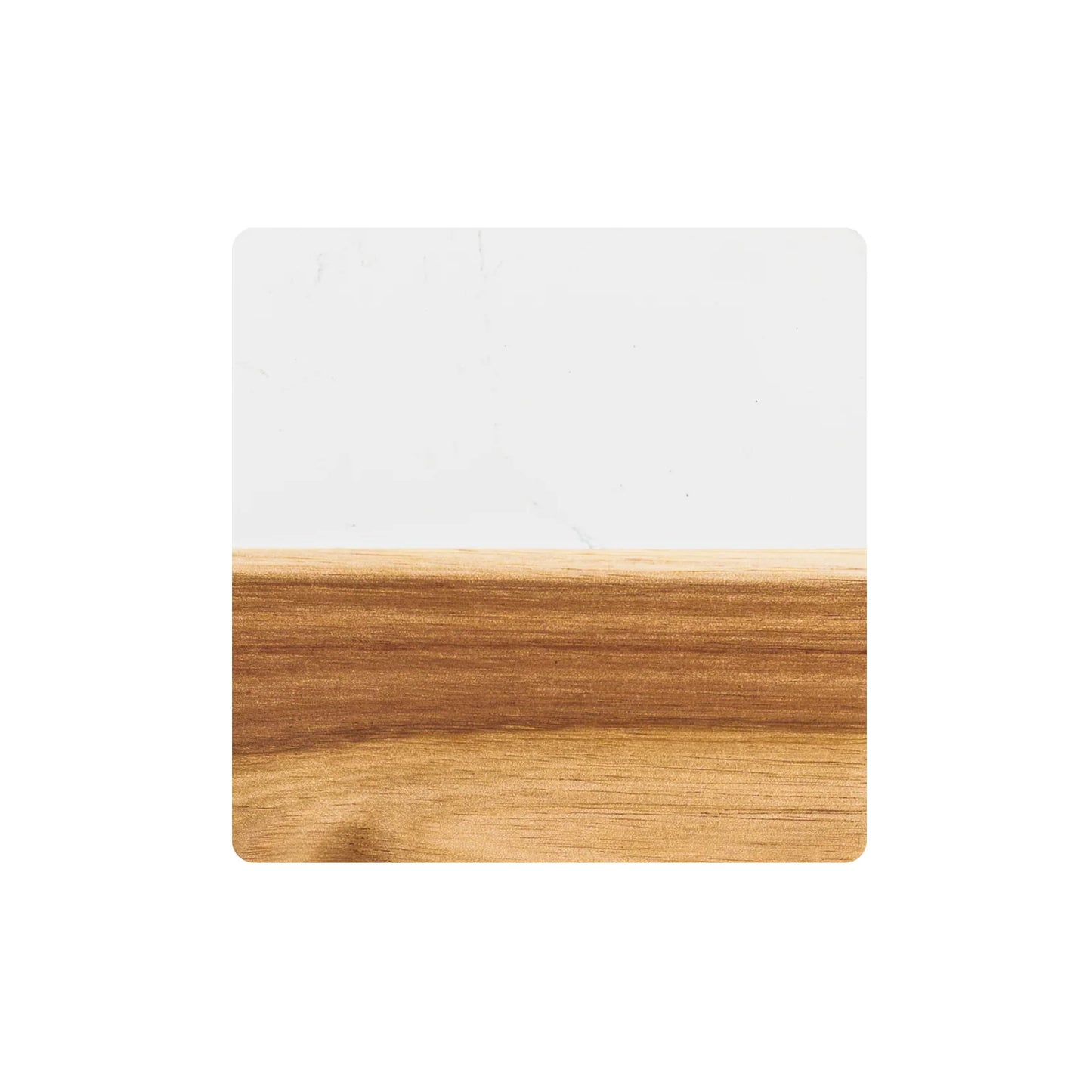 Premium Square Marble & Wood Spliced Coasters