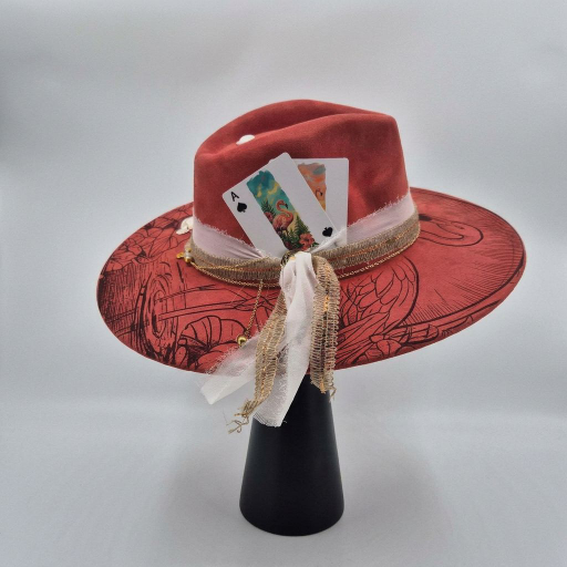 The Flamingo – Custom Engraved Western Hat