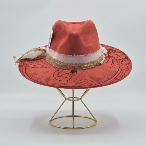 The Flamingo – Custom Engraved Western Hat