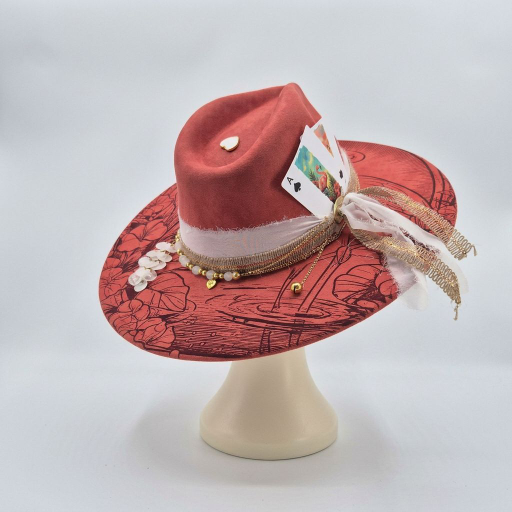 The Flamingo – Custom Engraved Western Hat