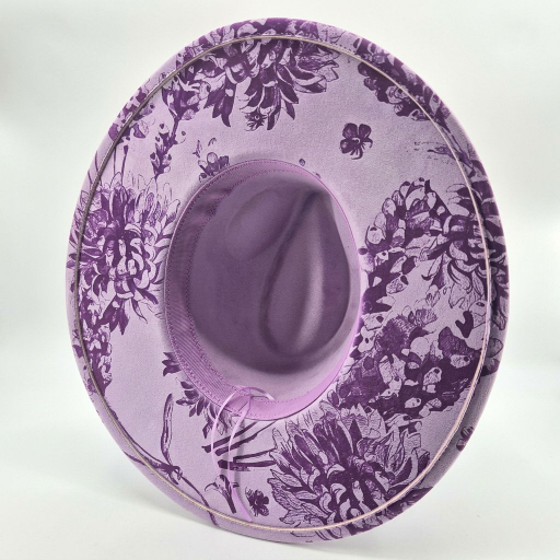 Lilac and Lavender – Custom Engraved Western Hat