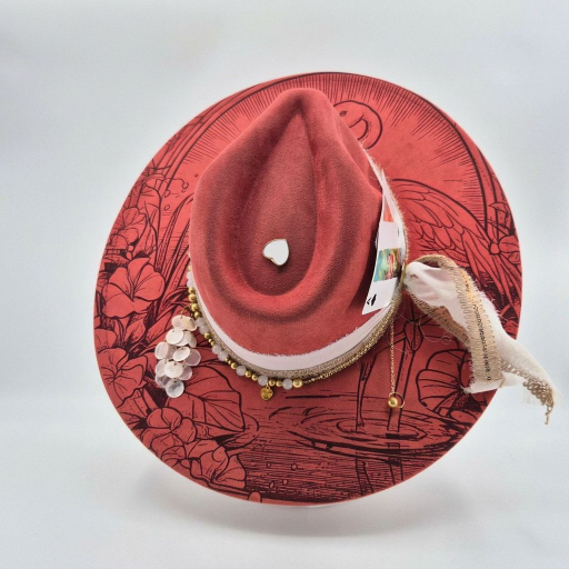 The Flamingo – Custom Engraved Western Hat