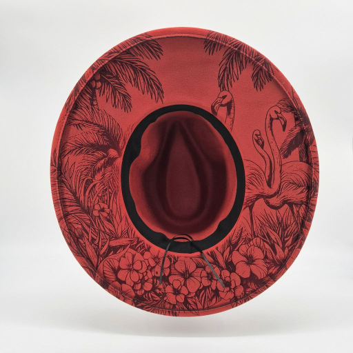 The Flamingo – Custom Engraved Western Hat