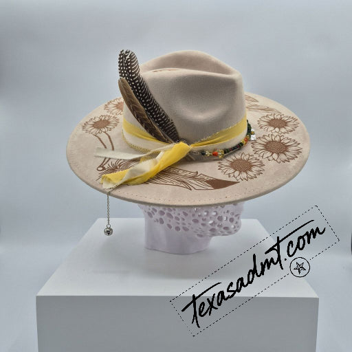Sunflower Prairie Hat – Custom Engraved Western Hat