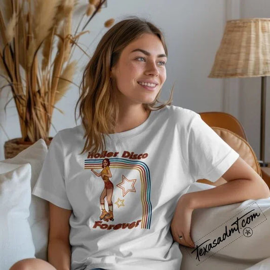Roller Disco Forever T-Shirt – Retro Roller Skating Graphic Tee