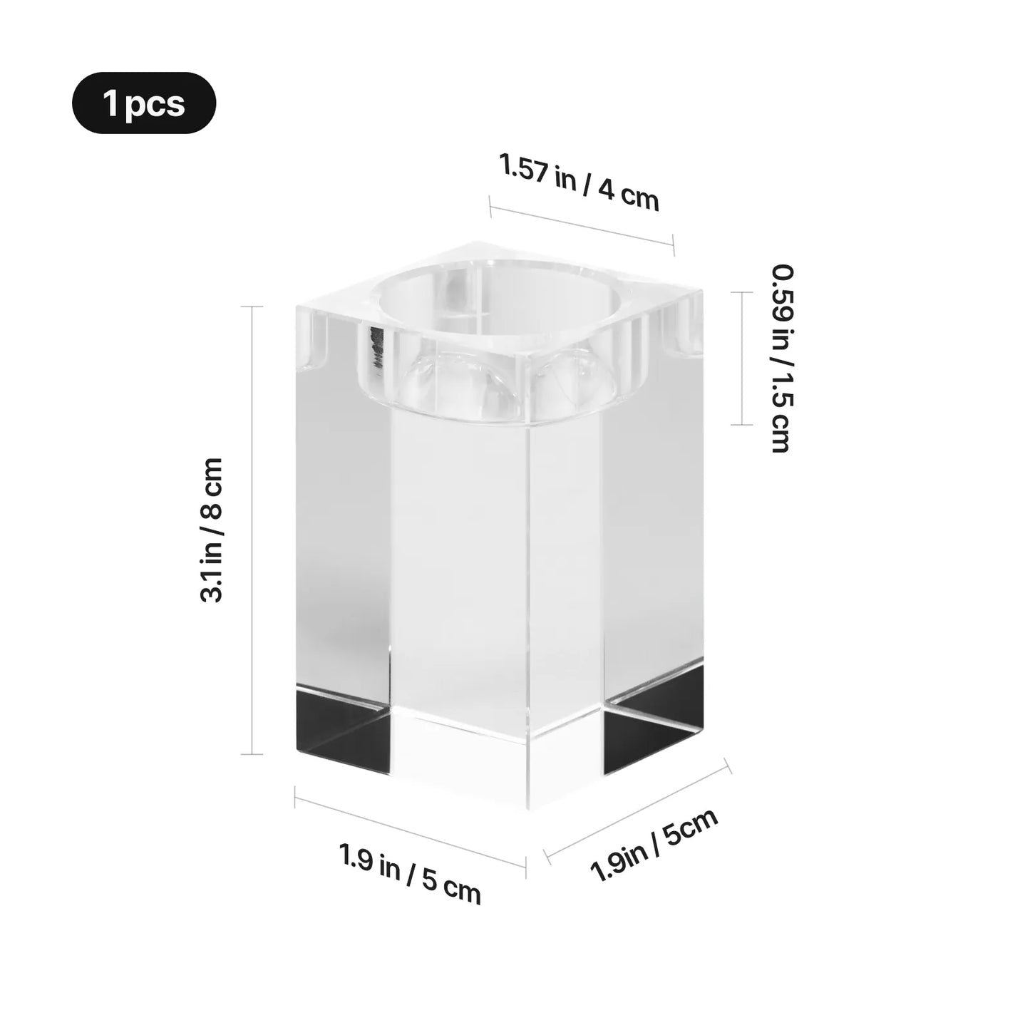 K9 Rectangle Crystal