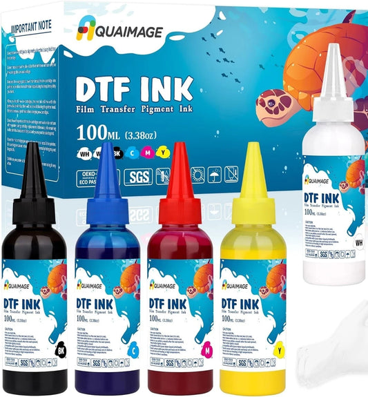 3 boxes of DTF W, C, M, Y, B Ink-DTF Transfer Ink for PET Film Refill Ink 138