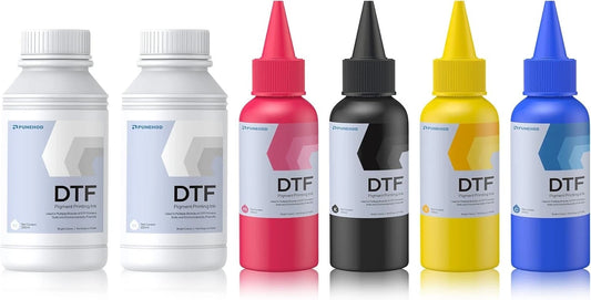 3 boxes of DTF W, C, M, Y, B Ink-DTF Transfer Ink for PET Film Refill Ink 138