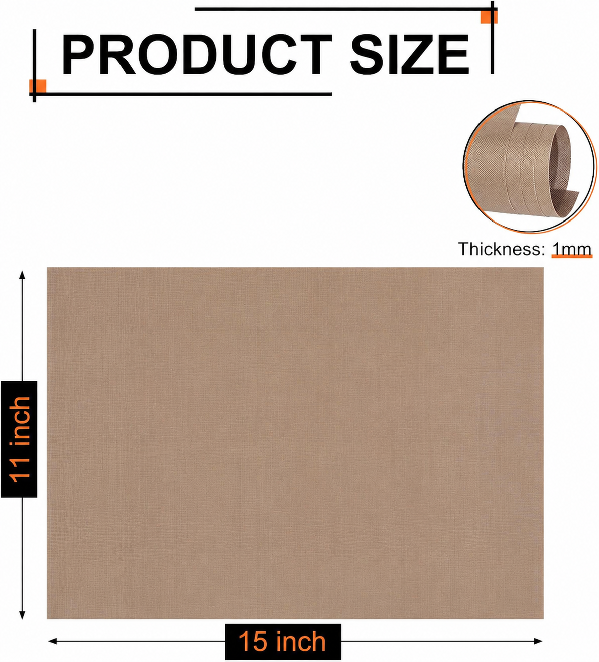 Teflon Sheet for Heat Press, 11" x 15"