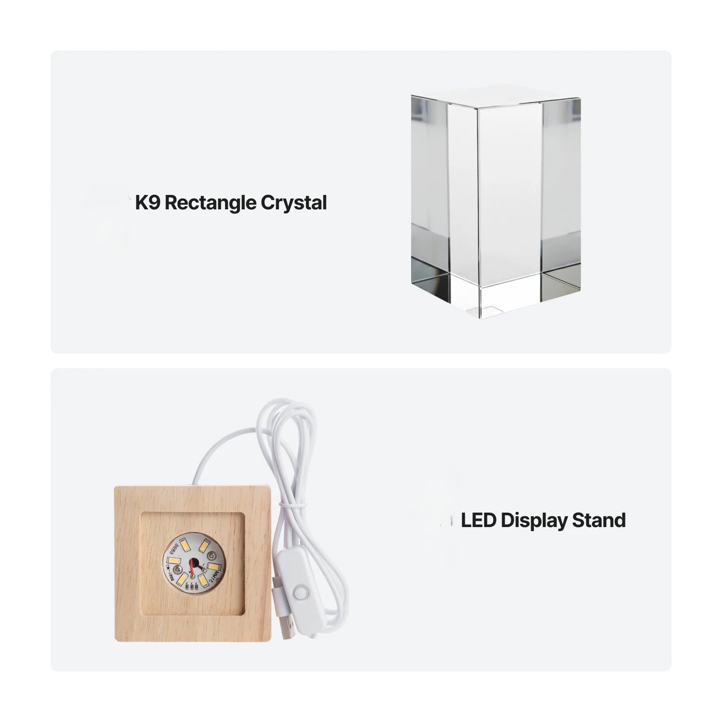 K9 Rectangle Crystal
